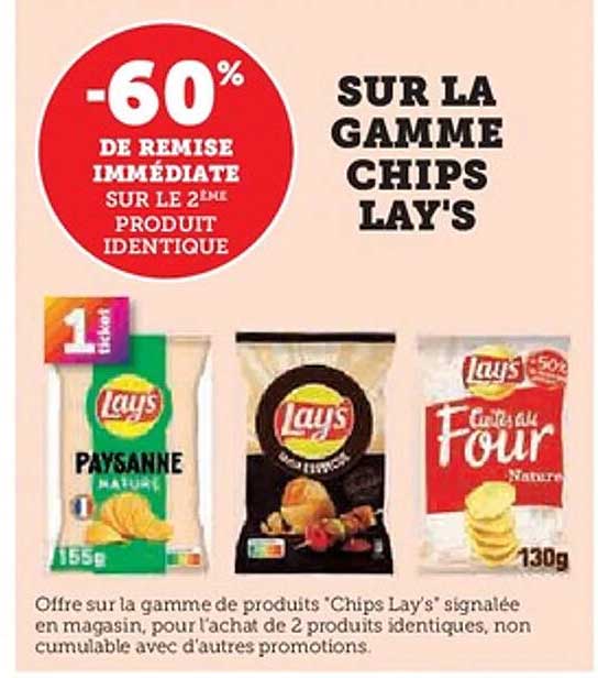 SUR LA GAMME CHIPS LAY'S
