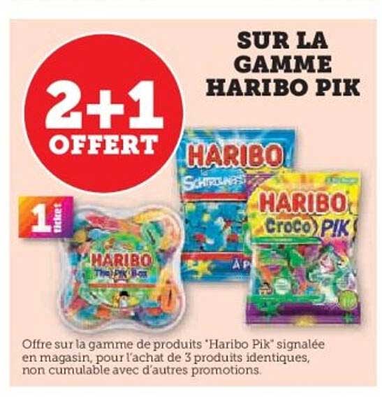 SUR LA GAMME HARIBO PIK