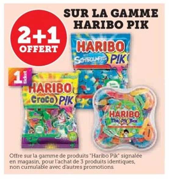 SUR LA GAMME HARIBO PIK