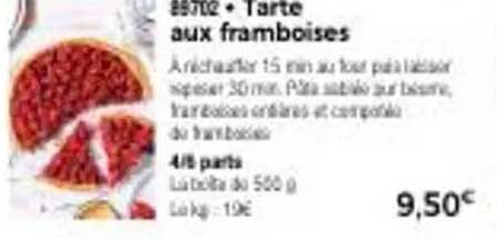 Tarte aux framboises