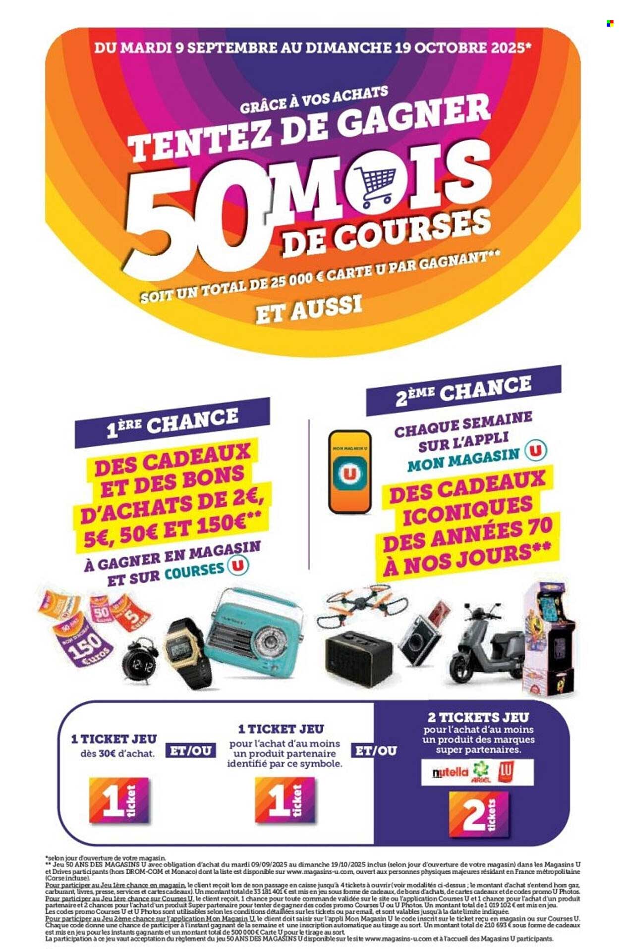 TENTEZ DE GAGNER 50 MOIS DE COURSES