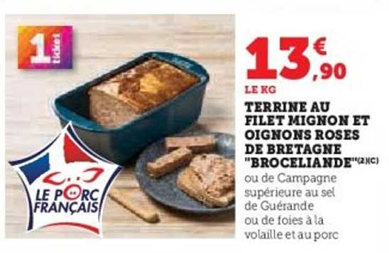 TERRINE AU FILET MIGNON ET OIGNONS ROSES DE BRETAGNE "BROCELIANDE"