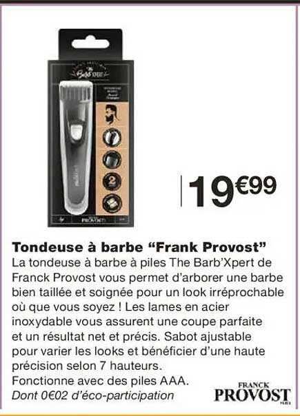 Tondeuse à barbe "Frank Provost"