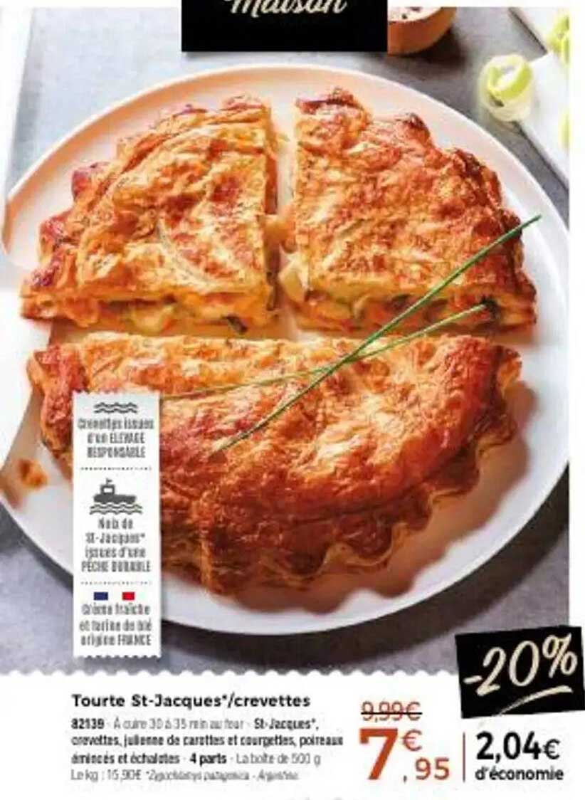 Tourte St-Jacques*/crevettes