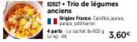 Trio de légumes anciens