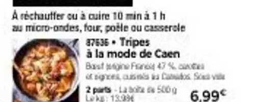 Tripes à la mode de Caen