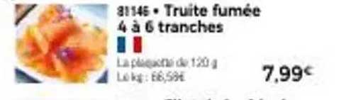 Truite fumée 4 à 6 tranches
