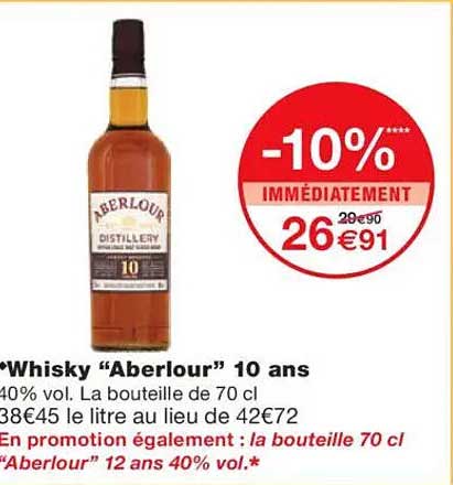 Whisky “Aberlour” 10 ans