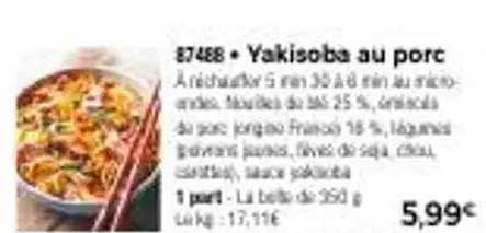 Yakisoba au porc