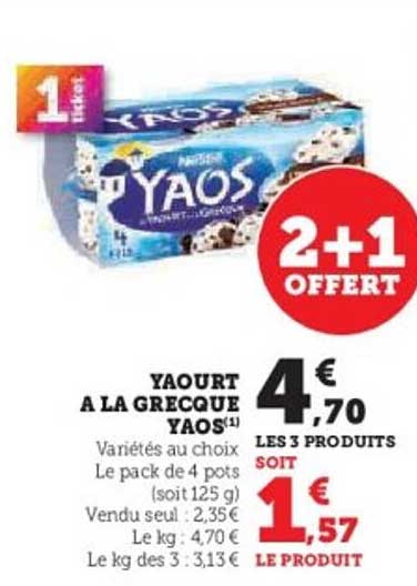 Yaourt à la Grecque Yaos