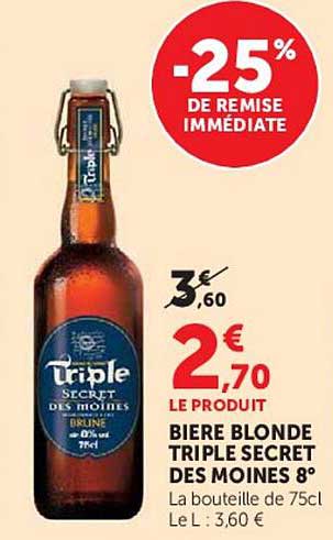 -25% DE REMISE IMMÉDIATE