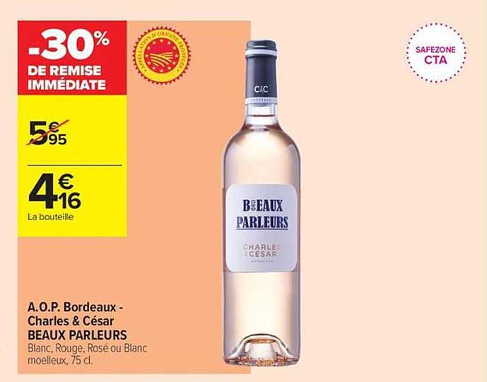 -30% DE REMISE IMMÉDIATE