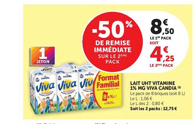 -50% DE REMISE IMMÉDIATE SUR LE 2 ÈME PACK