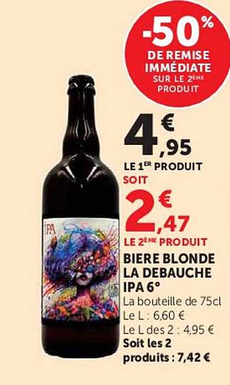-50% DE REMISE IMMÉDIATE SUR LE 2È PRODUIT