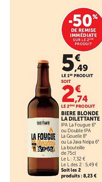 -50% DE REMISE IMMÉDIATE SUR LE 2È PRODUIT