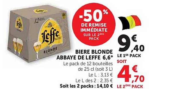 -50% DE REMISE IMMÉDIATE SUR LE 2ème PACK