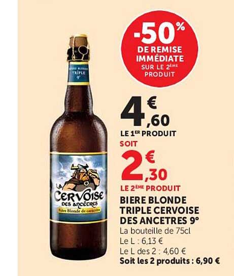 -50% DE REMISE IMMÉDIATE SUR LE 2ÈME PRODUIT