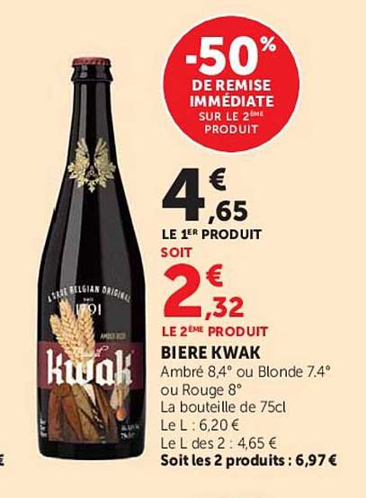 -50% DE REMISE IMMÉDIATE SUR LE 2ÈME PRODUIT