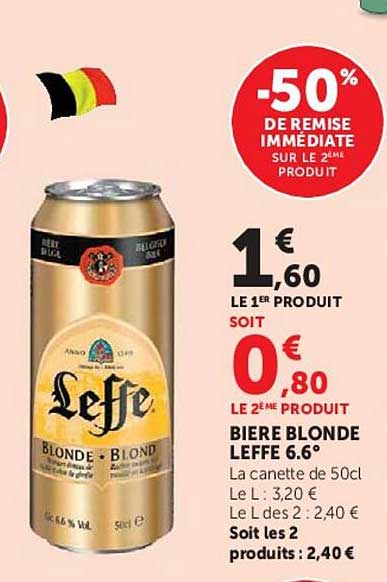 -50% DE REMISE IMMÉDIATE SUR LE 2ÈME PRODUIT