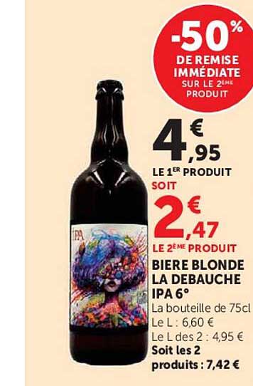 -50% DE REMISE IMMEDIATE SUR LE 2ÈME PRODUIT
