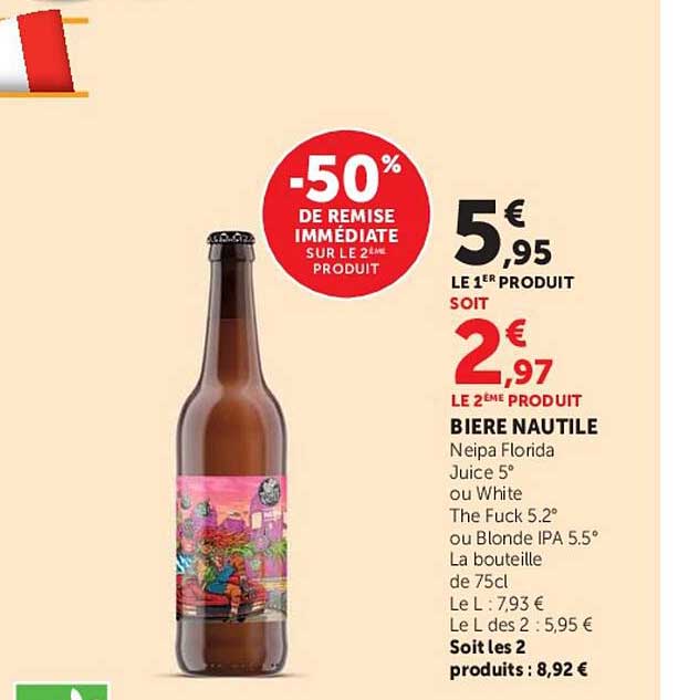 -50% DE REMISE IMMÉDIATE SUR LE 2ÈME PRODUIT