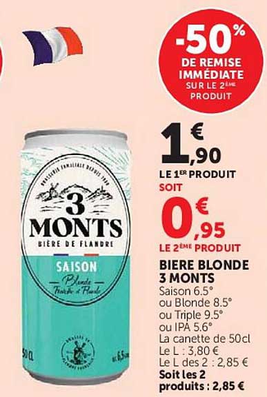 -50% DE REMISE IMMÉDIATE SUR LE 2ème PRODUIT