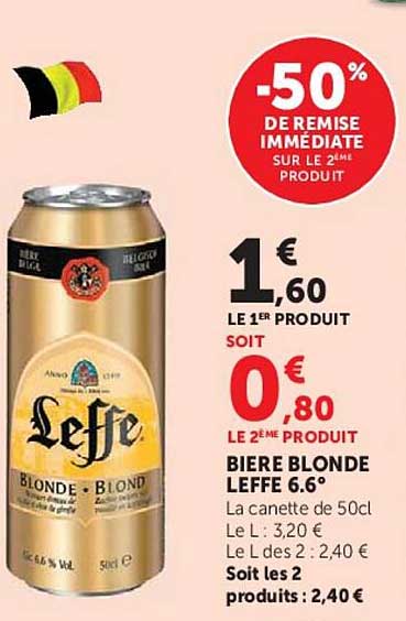 -50% DE REMISE IMMÉDIATE SUR LE 2ÈME PRODUIT