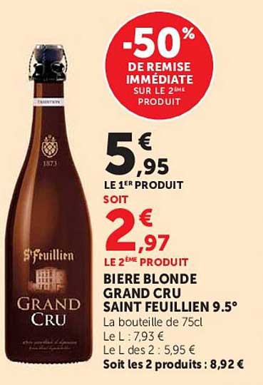 -50% DE REMISE IMMÉDIATE SUR LE 2ÈME PRODUIT