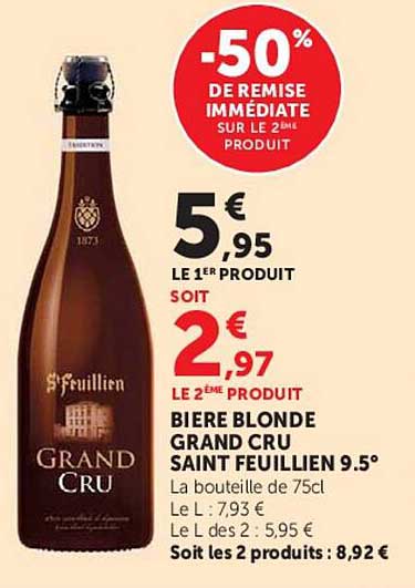 -50% DE REMISE IMMÉDIATE SUR LE 2ÈME PRODUIT