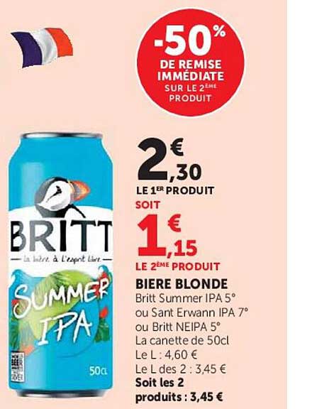 -50% DE REMISE IMMÉDIATE SUR LE 2ÈME PRODUIT