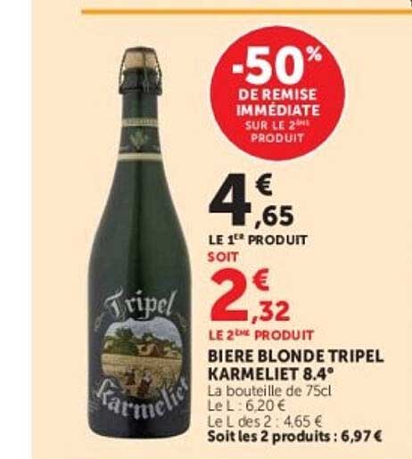 -50% DE REMISE IMMÉDIATE SUR LE 2ÈME PRODUIT