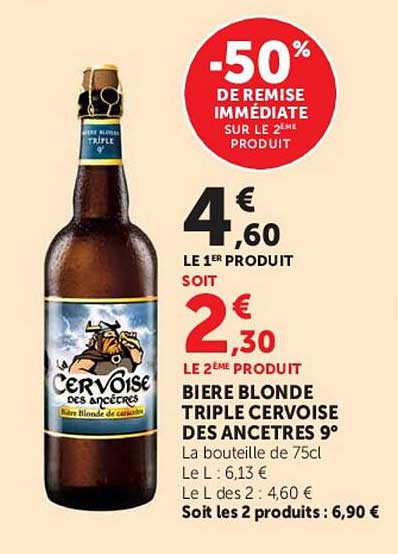 -50% DE REMISE IMMÉDIATE SUR LE 2ème PRODUIT