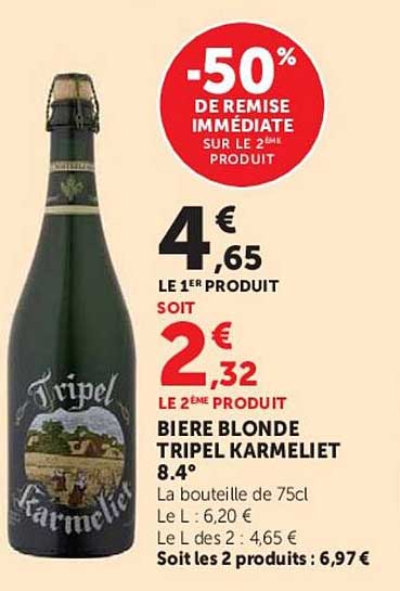 -50% DE REMISE IMMEDIATE SUR LE 2EME PRODUIT