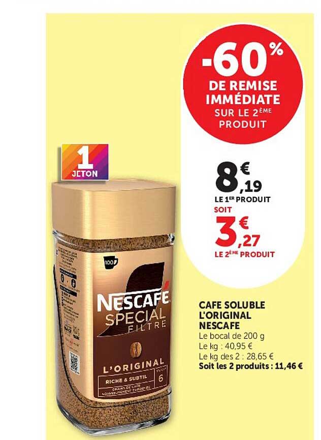 -60% DE REMISE IMMÉDIATE SUR LE 2 ÈME PRODUIT
