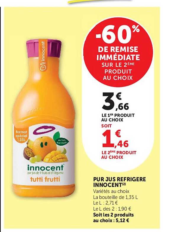 -60% DE REMISE IMMÉDIATE SUR LE 2ÈME PRODUIT AU CHOIX