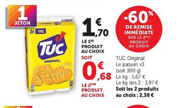 -60% DE REMISE IMMÉDIATE SUR LE 2ÈME PRODUIT AU CHOIX