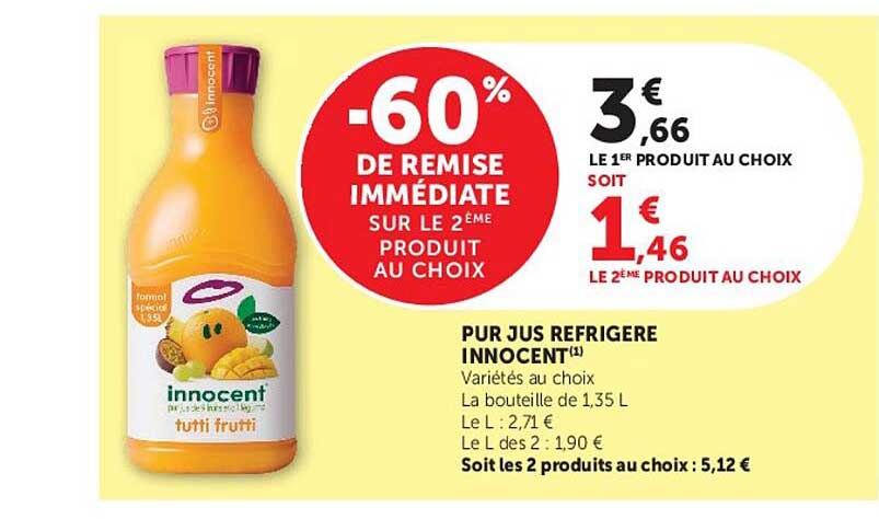 -60% DE REMISE IMMÉDIATE SUR LE 2ÈME PRODUIT AU CHOIX