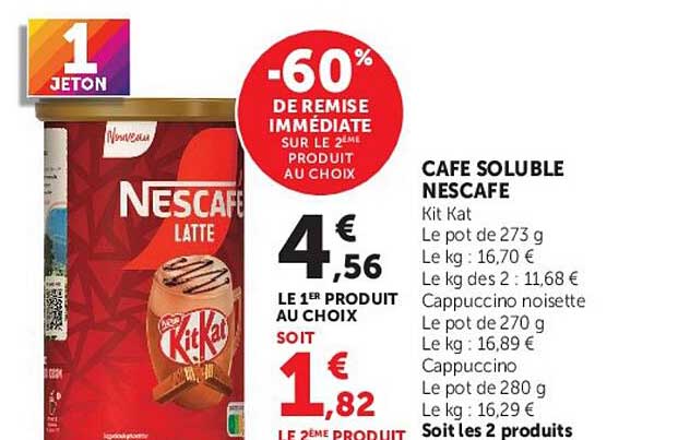 -60% DE REMISE IMMEDIATE SUR LE 2ème PRODUIT AU CHOIX