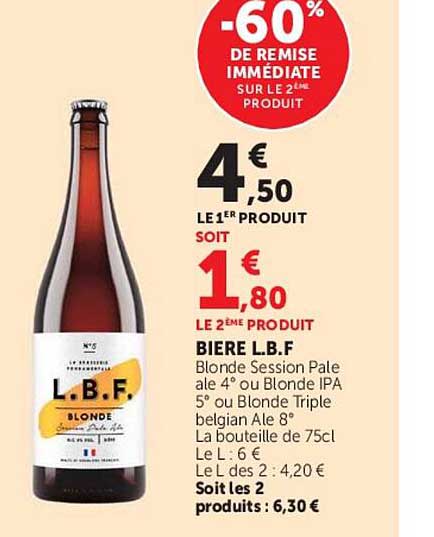 -60% DE REMISE IMMÉDIATE SUR LE 2ÈME PRODUIT