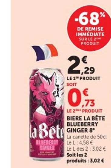 -68% DE REMISE IMMÉDIATE SUR LE 2E PRODUIT