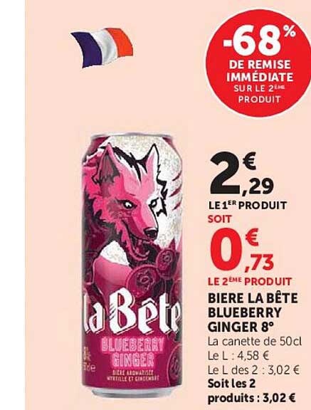 -68% DE REMISE IMMÉDIATE SUR LE 2ÈME PRODUIT