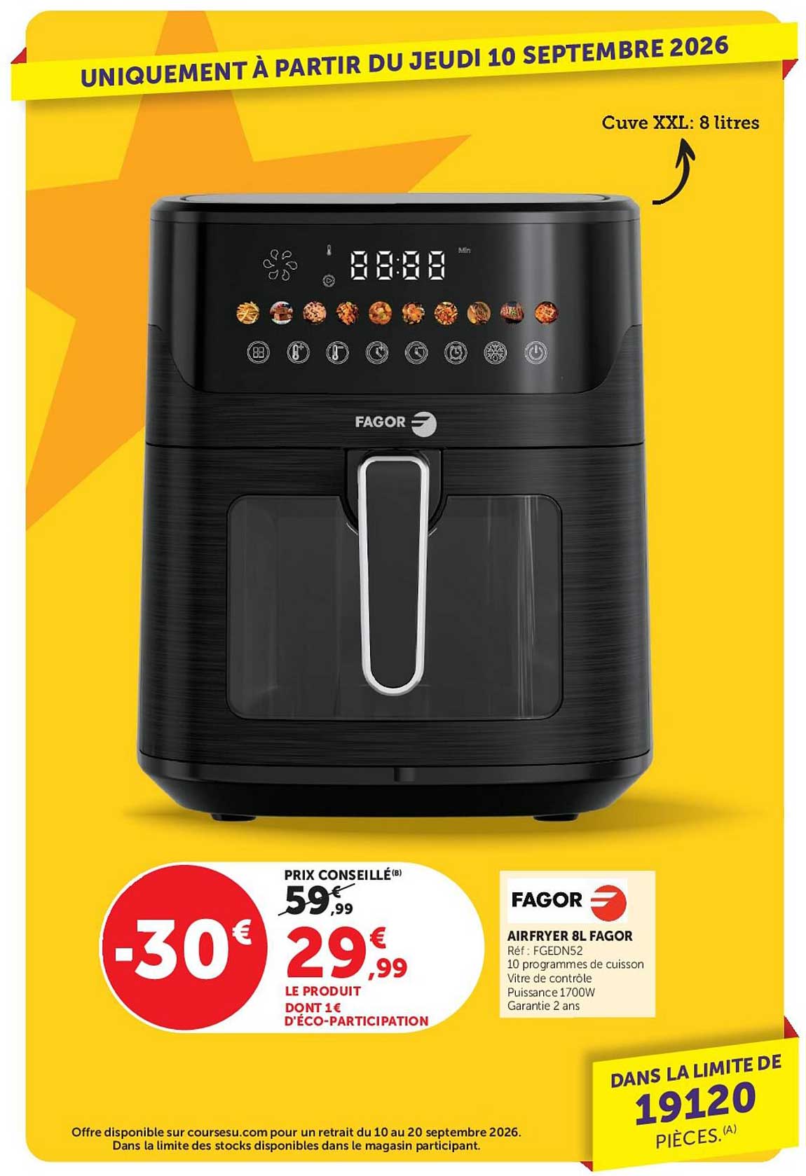 AIRFRYER 8L FAGOR