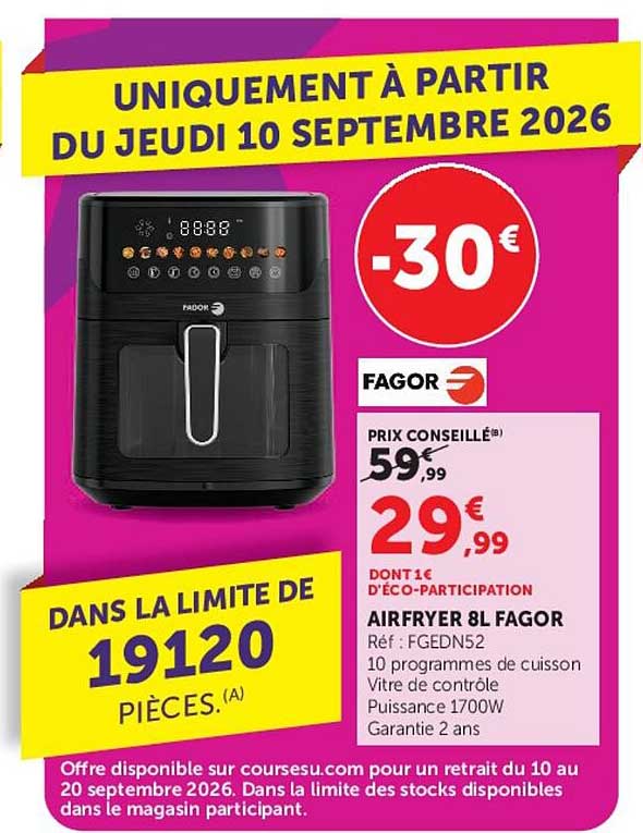 AIRFRYER 8L FAGOR