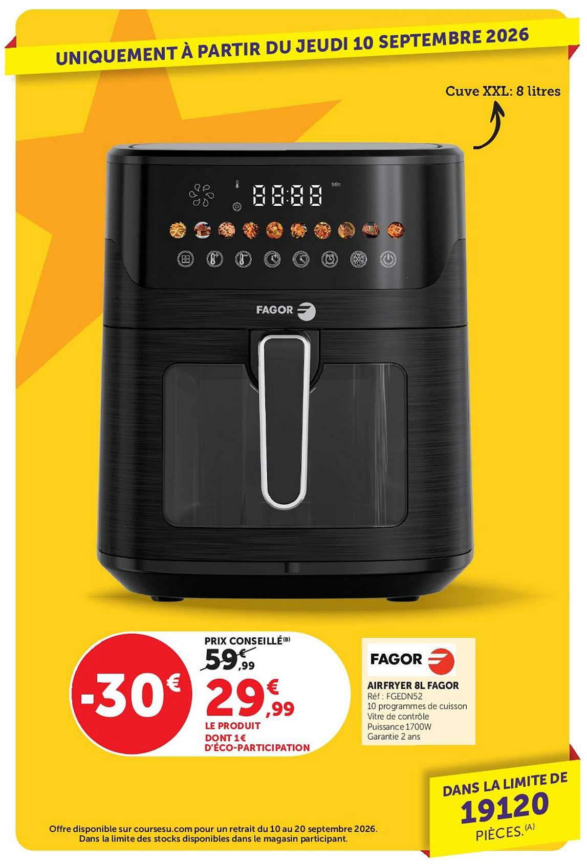 AIRFRYER 8L FAGOR
