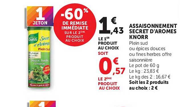 ASSAISONNEMENT SECRET D'AROMES KNORR