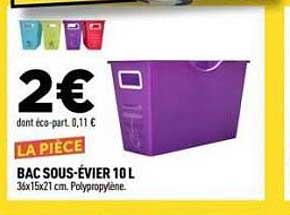 BAC SOUS-ÉVIER 10 L
