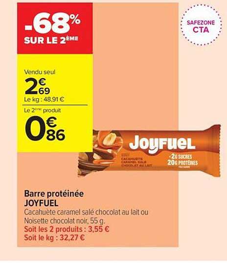 Barre protéinée JOYFUEL