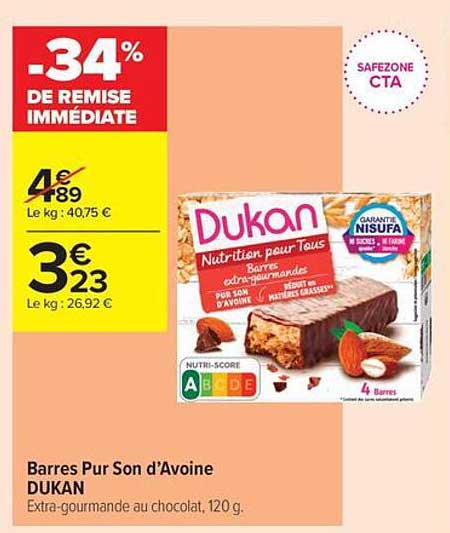 Barres Pur Son d’Avoine DUKAN
