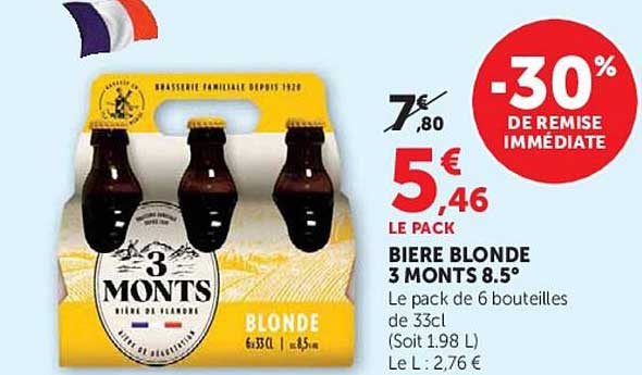 BIERE BLONDE 3 MONTS 8.5°