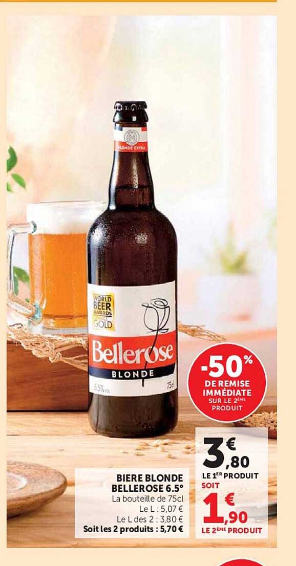 BIERE BLONDE BELLEROSE 6,5°